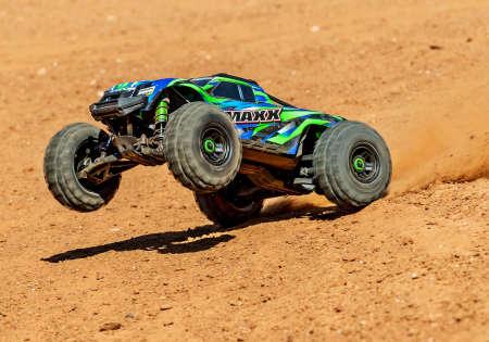 Productafbeelding Traxxas Wide Maxx Electric Brushless Monster Truck 4WD 1:10 RTR Groen (RTR Gereed voor gebruik)
