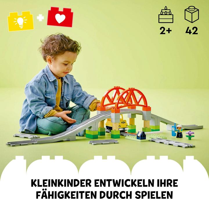 Produktbild LEGO Eisenbahnbrücke und Schienen - Erweiterungsset (10426)