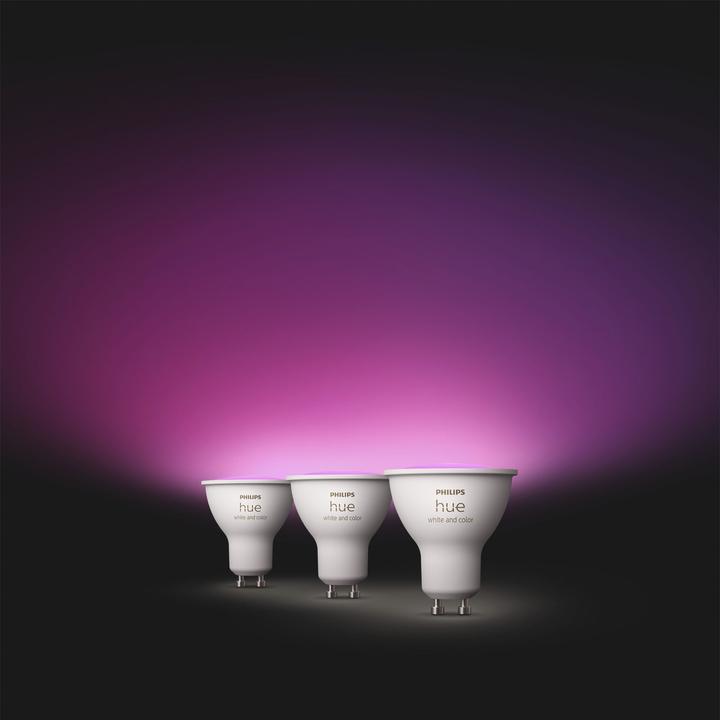 Produktbild Philips Hue White & Color Ambiance (GU10, 4.20 W, 400 lm, 3 x, E)