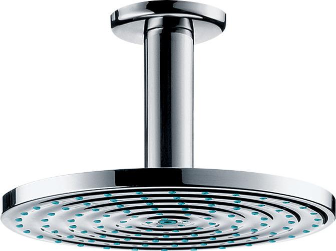 Produktbild hansgrohe HG Kopfbrause RAINDANCE S 180 AIR 1jet DN 15, mit Deckenanschluss 100mm chrom (1 Strahlarten, 19 l/min)
