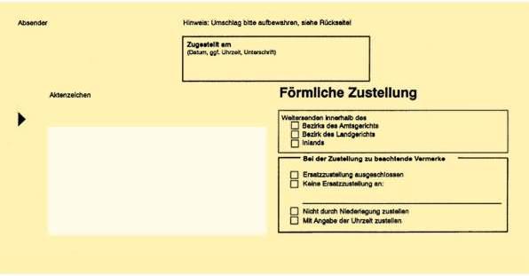 Produktbild Rnk Verlag Zustellungsumschlag, DIN lang, mit Fenster, gelb (100 x)