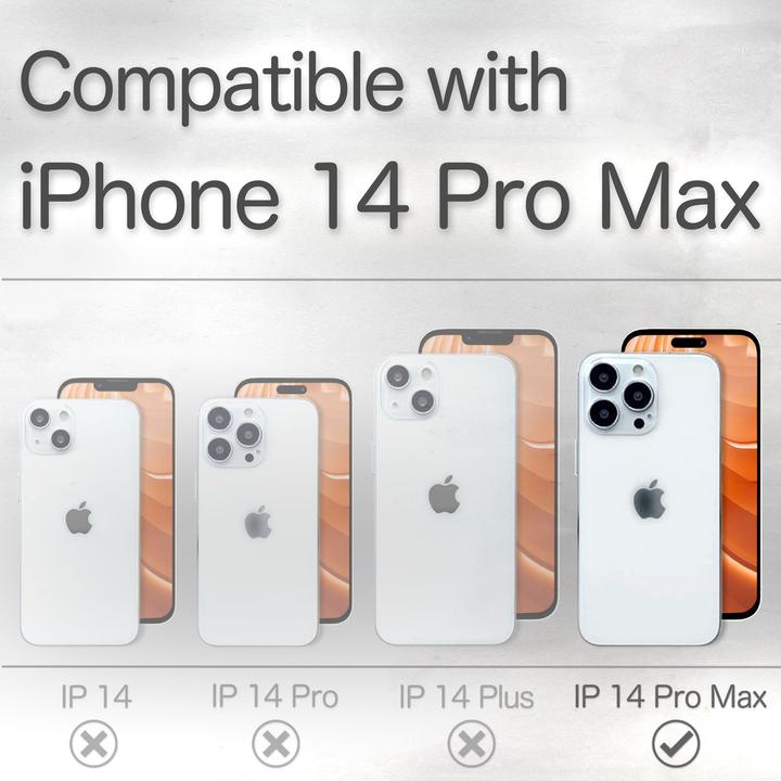 Produktbild Nalia Echt-Leder Flipcase (Apple iPhone 14 Pro Max)