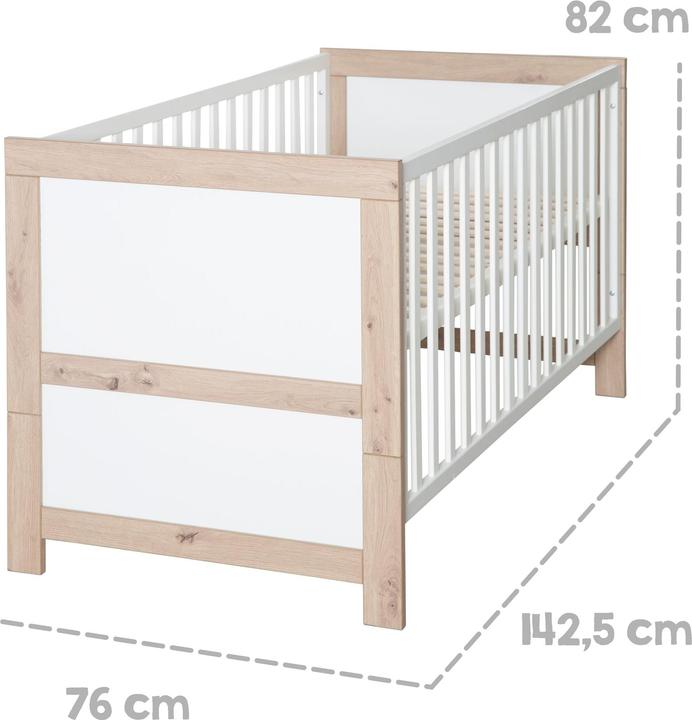 Image du produit Roba Ensemble pour chambre d'enfant Malo (Lit de bébé, Armoires pour enfant, Unité de changement)