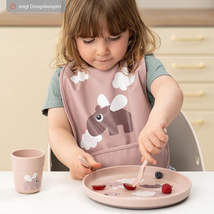 Actual product image Done by Deer Bib with Velcro fastener 2-pack Ozzo Pink