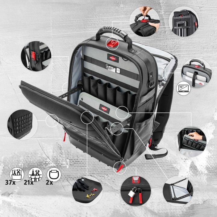 Actual product image Knipex Mudular X18 Tool backpack (1 pieces)