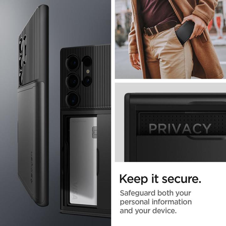 Produktbild Spigen Slim Armor CS S928 czarny/black ACS07306 (Samsung Galaxy S24 Ultra)