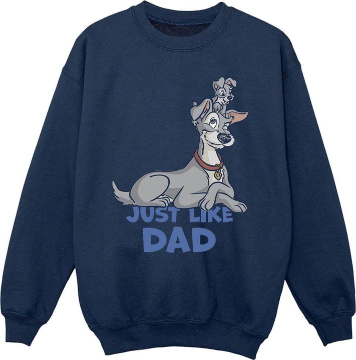 Disney Lady And The Tramp Just Like Dad Sweatshirt Mädchen