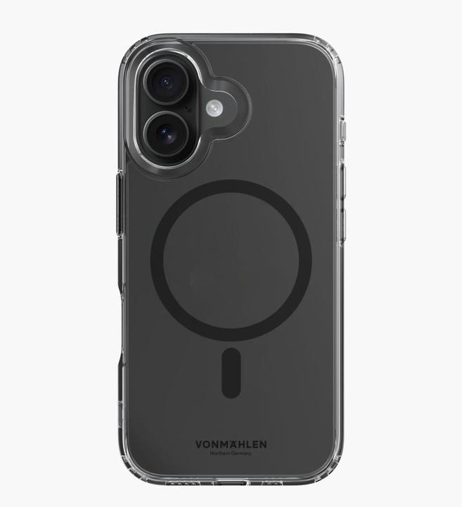 Immagine prodotto Vonmählen Cover posteriore trasparente iPhone 16 Nero (Apple iPhone 16)