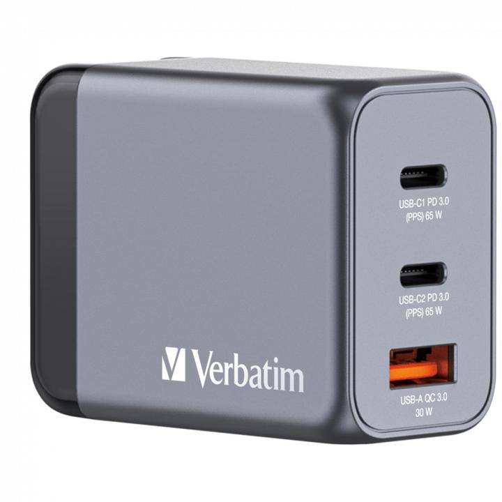 Actual product image Verbatim GNC-65 GaN Charger (65 W)