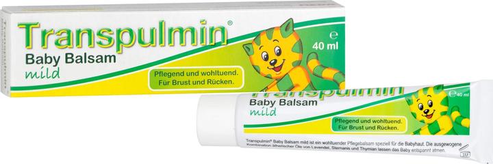 Produktbild Transpulmin Baby Balsam mild für Brust und Rücken, 40 ml Creme