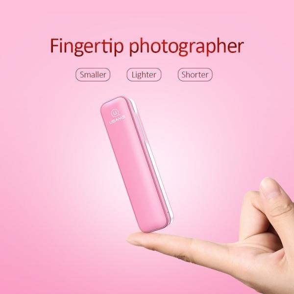 Immagine prodotto Usams Selfie Stick M1 Mini Bluetooth różowy/rosa ZB5601 (US-ZB056)