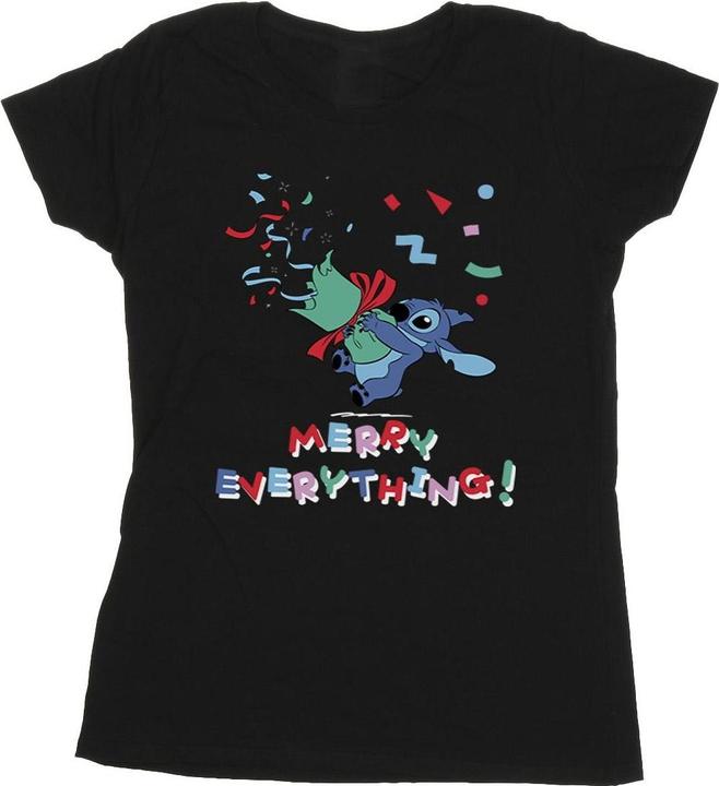 Disney Lilo And Stitch Stitch Merry Everything TShirt (M)
