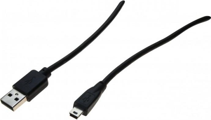 Image du produit Exertis Connect Hypertec 532516-HY - 1 m - USB A - Mini-USB B - USB 2.0 - 480 Mbit/s - Noir (1 m, USB 2.0)