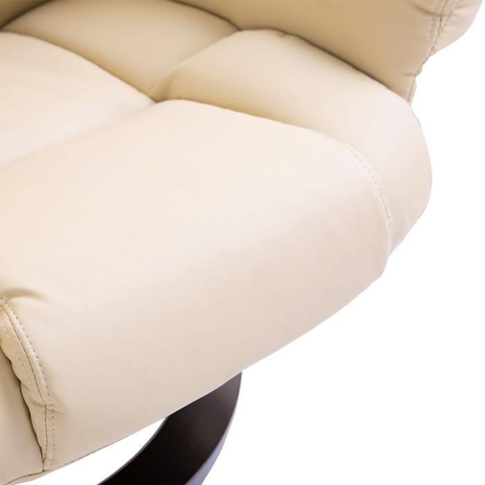 Produktbild Swisshandel24 Relaxsessel mit Hocker, drehbarer Fernsehsessel, TV-Sessel mit Liegefunktion, Ruhesessel, Liegesesse
