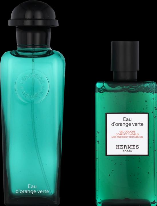 Actual product image Hermès Hermes Paris Eau D'orange Verte EdC 100ml Spray Gel De Baño 80ml (Fragrance set)