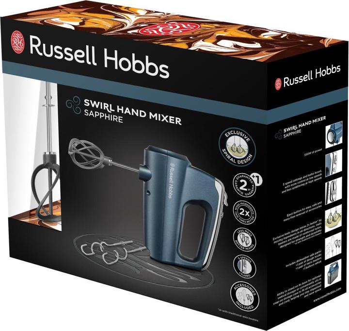 Immagine prodotto Russell Hobbs SWIRL Handmixer Saphir (350 W)