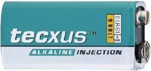 Actual product image Tecxus 9 Volt Block - Battery 9V - Alkaline (1 pcs., 9V Block, 550 mAh)