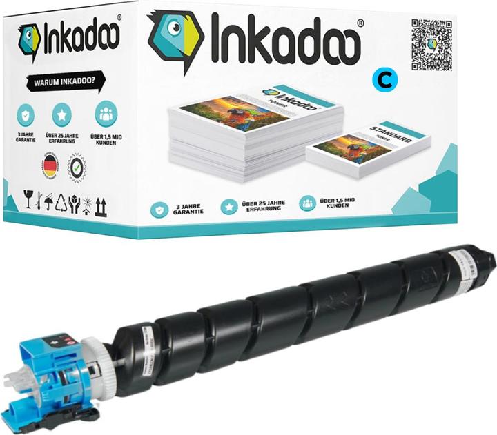 Produktbild Inkadoo Toner kompatibel zu Kyocera 1T02RMCNL0 / TK-8525C Toner, cyan Cyan (C)