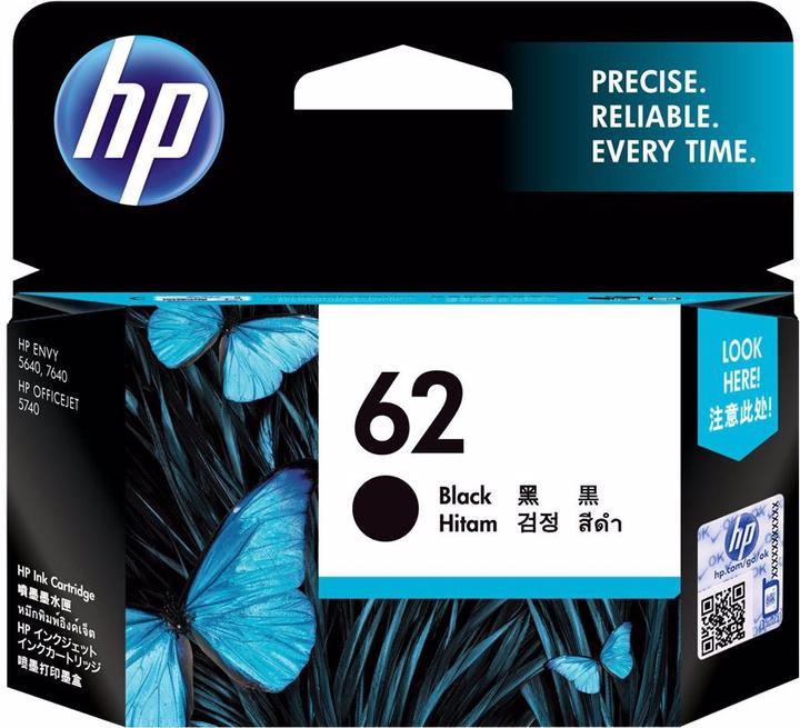 Immagine prodotto HP 62 - Nero - Originale - Cartuccia d'inchiostro - per Envy 55XX, 56XX, 76XX (FC)
