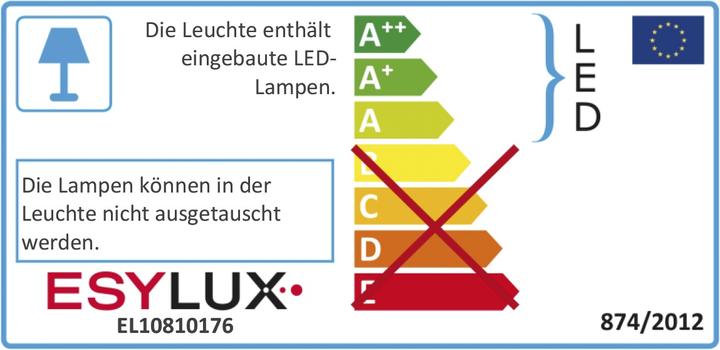 Energie-Label Esylux LED-Strahler (2700 lm, IP65)