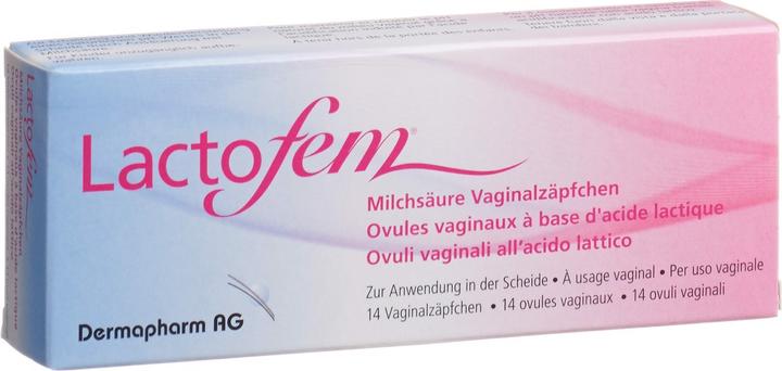 Lactofem Milchsäure Vaginalzäpfchen (Vaginalzäpfchen)