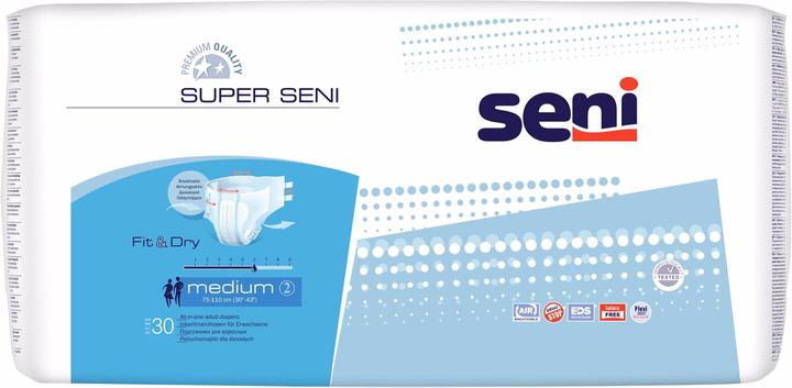 Seni Windelhosen M atmungsaktiv Hüftumfang 75-110cm 6 Tropfen (30 x, M)