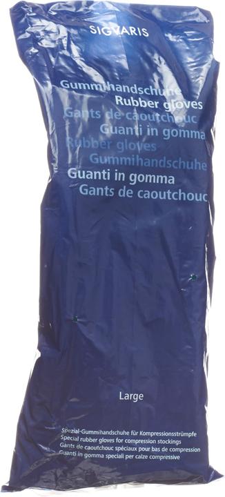 Actual product image Sigvaris Gummihandschuhe L 9 mit Noppen (L)