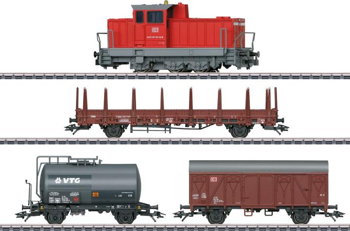 Actual product image Märklin Digital starter pack for modern shunting DHG 700 of the DB-AG (Track H0)