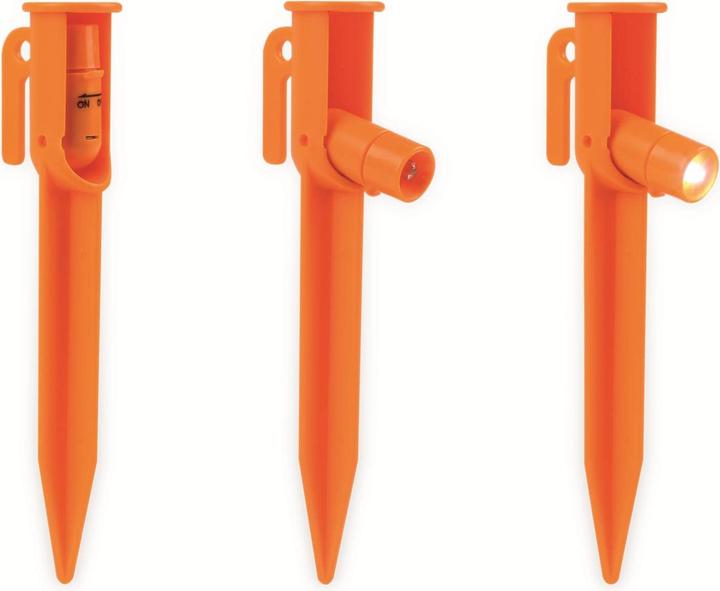 Actual product image Calima CAMPING EQUIPMENT LED tent pegs, 4 pieces