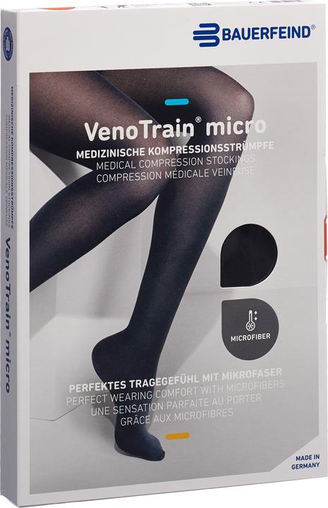 Immagine prodotto Veno Train MICRO A-G KKL2 S plus/short geschlossene Fussspitze schwarz Haftband Noppen (S)
