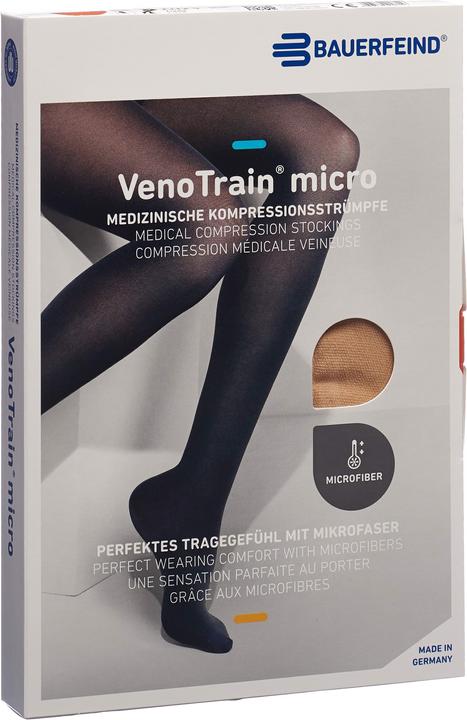 Veno Train MICRO A-G KKL2 S plus/short offene Fussspitze creme Haftband Noppen (S)