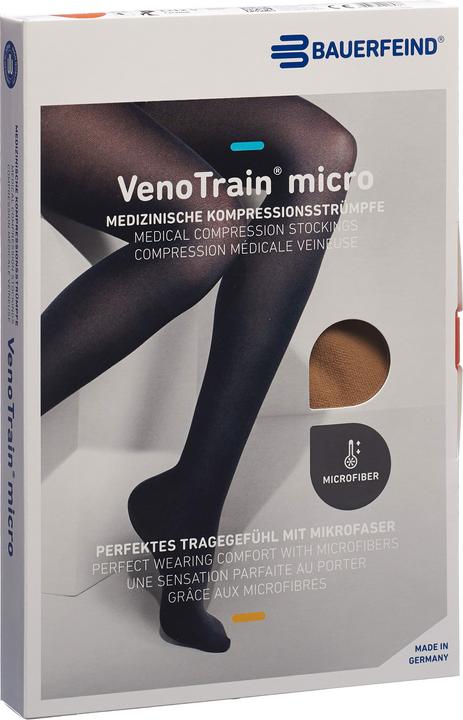 Veno Train MICRO A-G KKL2 M plus/long offene Fussspitze caramel Haftband Noppen