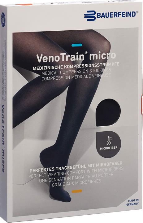 Produktbild Veno Train MICRO A-G KKL2 M normal/long offene Fussspitze schwarz Haftband Noppen (M)