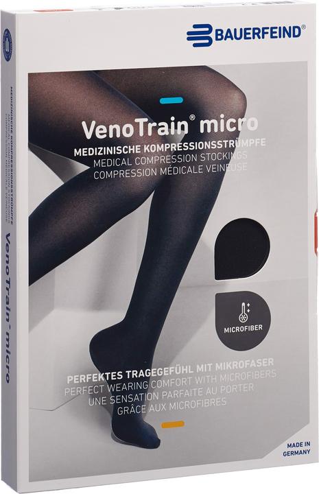 Produktbild Veno Train MICRO A-G KKL2 S plus/long offene Fussspitze schwarz Haftband Noppen (S)