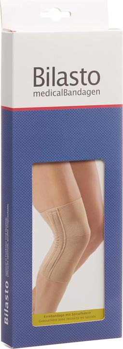 Produktbild Bilasto Uno Kniebandage je 2 Spiralfedern XL beige (XL)