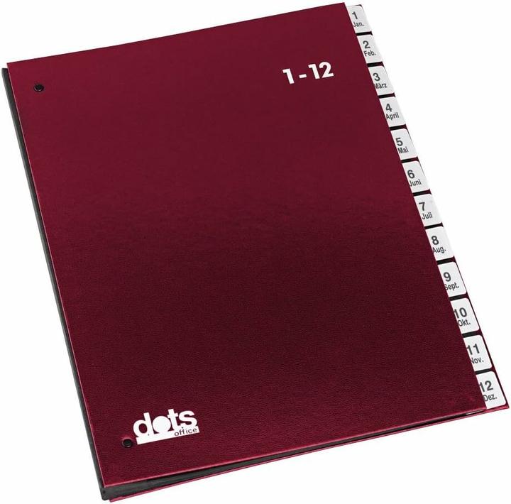 Produktbild Dots PULTORDNER 1-12 ROT