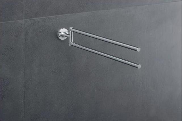 Actual product image Duravit Towel rail STARCK T 2-arm, movable, 465mm chrome