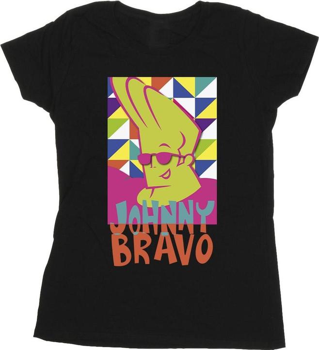 Johnny Bravo Multi Triangles Pop Art TShirt (M)
