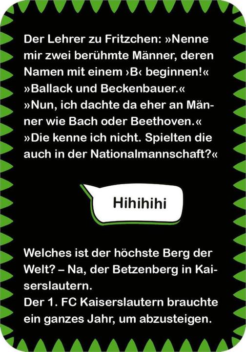 Nährwerte und Zutaten Buch Fussball-Witze (Deutsch, Philip Kiefer, 2024)