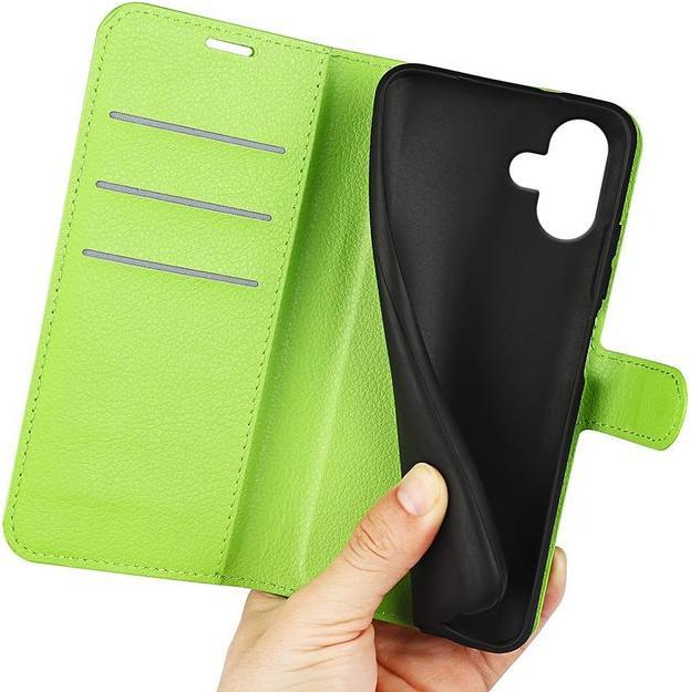 Produktbild MU Classic Litchi Leder Bookcover Series (Apple iPhone 16)