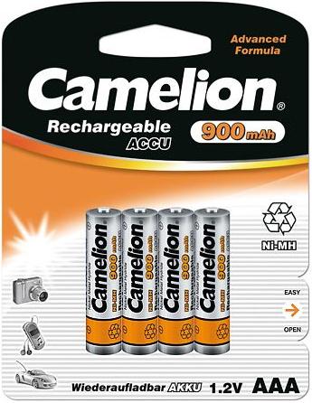 Produktbild Camelion NH-AAA900-BP4 - Wiederaufladbarer Akku - Nickel-Metallhydrid (NiMH) - 1,2 V - 4 (4 Stk., AAA, 900 mAh)