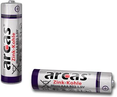 Produktbild Arcas 107 00406 - Einwegbatterie - AA - Zink-Karbon - 1,5 V - 4 Stück(e) - 960 mAh (4 Stk., AA, 960 mAh)