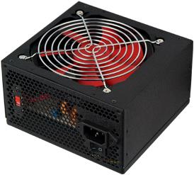 Actual product image HKC V-550 - 550 W - 75% - PC - ATX - Black - Red - 150 mm (550 W)