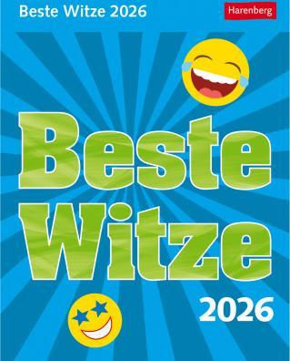 Produktbild Harenberg Beste Witze Tagesabreisskalender 2026 (Harter Einband, Deutsch)