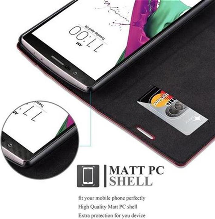 Actual product image Cadorabo Case Book Invisible Magnet (LG G4, Motorola Moto G4 Plus)