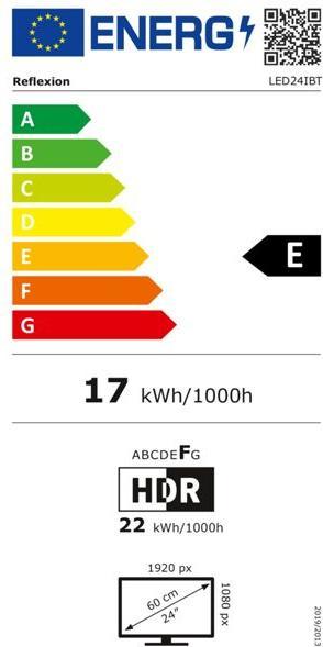 Energy Label Reflexion LED24IBT (24", LED, Full HD)