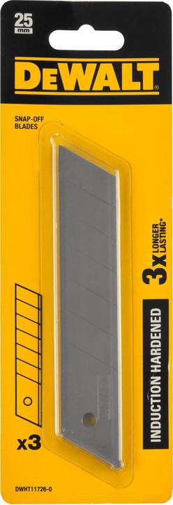 Actual product image DeWalt Snapoff blades 25mm 3 pcs (Replacement blade)