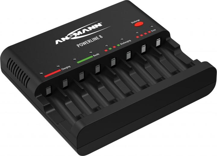 Immagine prodotto Ansmann Caricatore Powerline 8 per 1-8 batterie AA / AAA (AA, AAA)