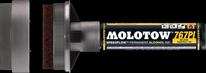 Actual product image Molotow Felt pen Speedflow Chemical Bck 767PI 60mm (Copper black, 60 mm, 1 x)