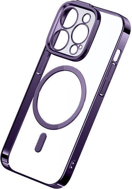 Produktbild Baseus Glitter Magnetic Case for iPhone 14 Pro (purple) + tempered glass + cleaning kit (Apple iPhone 14 Pro)
